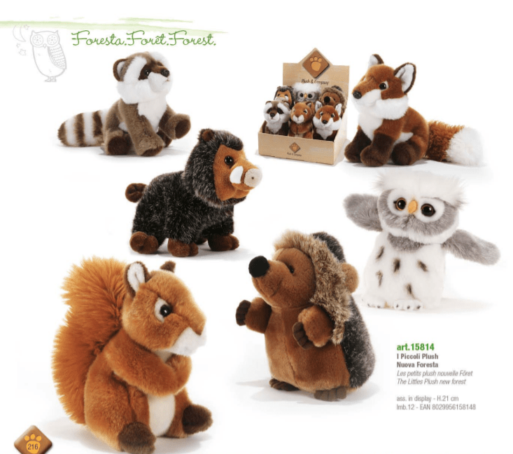 בובות חיות יער רכות - צעצועי יער לילדים - צעצועים Plush.il 