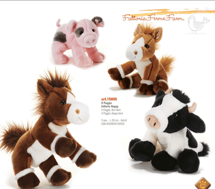 בובות חיות חווה - צעצועים רכים לילדים - צעצועים Plush.il 