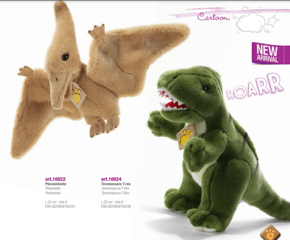 דינוזאורים - בובות דינוזאורים רכות לילדים - צעצועים Plush.il 