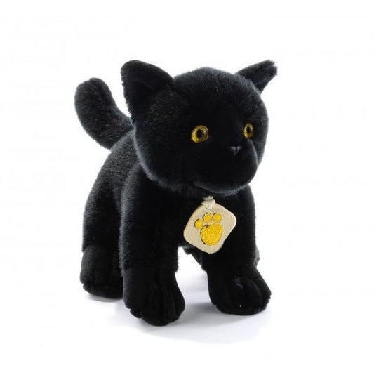 בובת פרווה חתול שחור צעצוע רך 20 ס"מ - צעצועים Plush.il8029956159565
